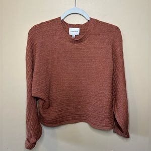Rust knit sweater
